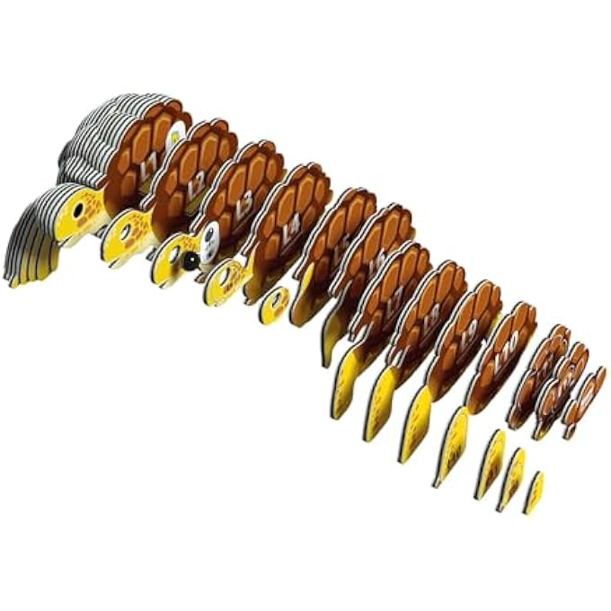 650104 LAND TURTLE, 3D ANIMAL PUZZLE FOR CHILDREN AND ADULTS TO ASSEMBLE, DIY ANIMAL FIGURE, CRAFT SET FROM 6 YEARS - Image 3